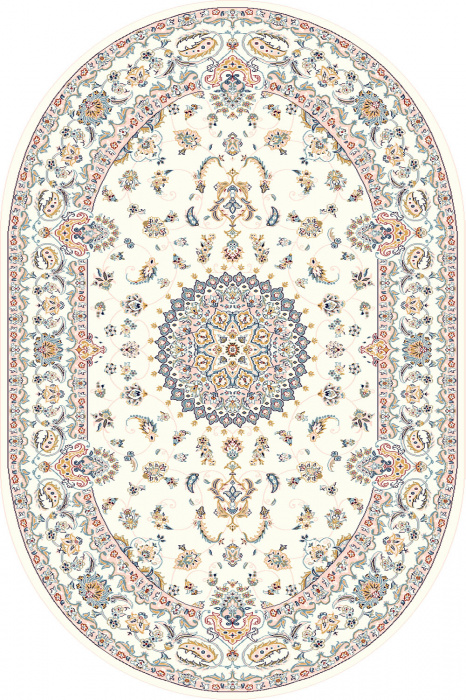 Ковер Hunnu Wool+Viscose Овал 6C1103 001