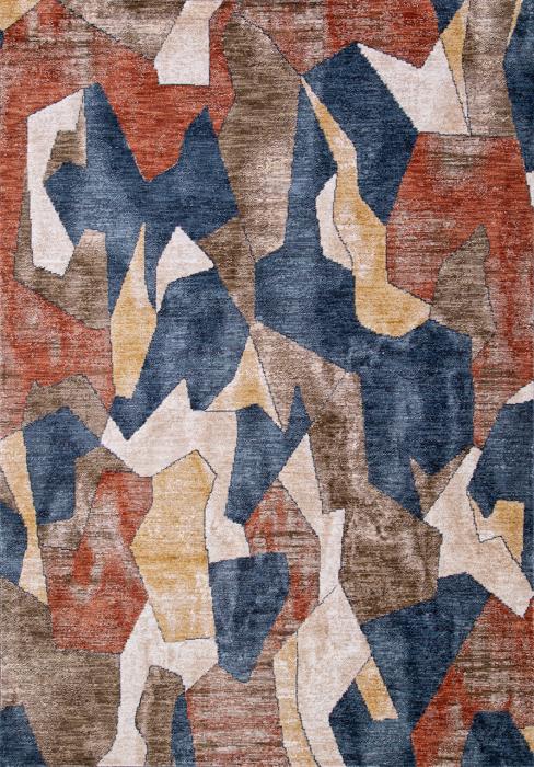 Ковер ZEUS B3521A D.BLUE / GREEN