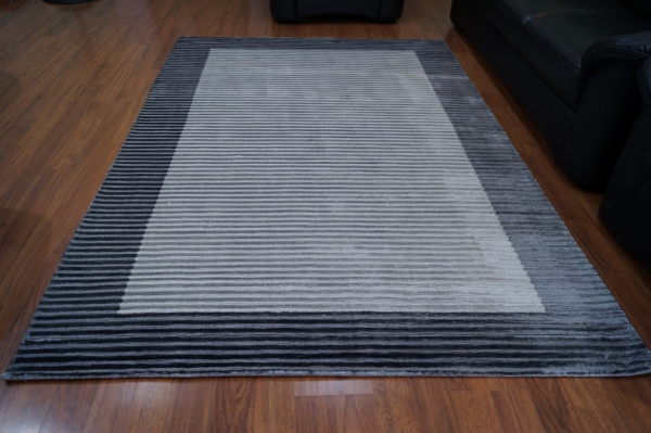 Ковер BORDER BANANA SILK LOOP&CUT HL 764 DK-GREY-SILVER