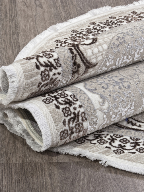 Ковер ALFANI Q010A BROWN FDY/CREAM SHRINK