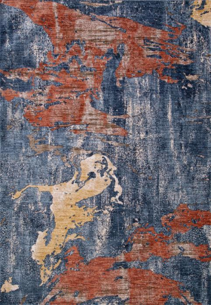 Ковер ZEUS B3518A BLUE / D.BLUE