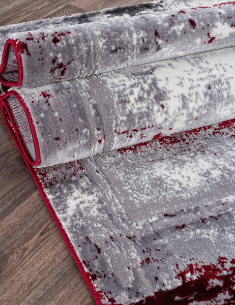 Ковер SATINE S107B KOYU GREY COKEN / RED