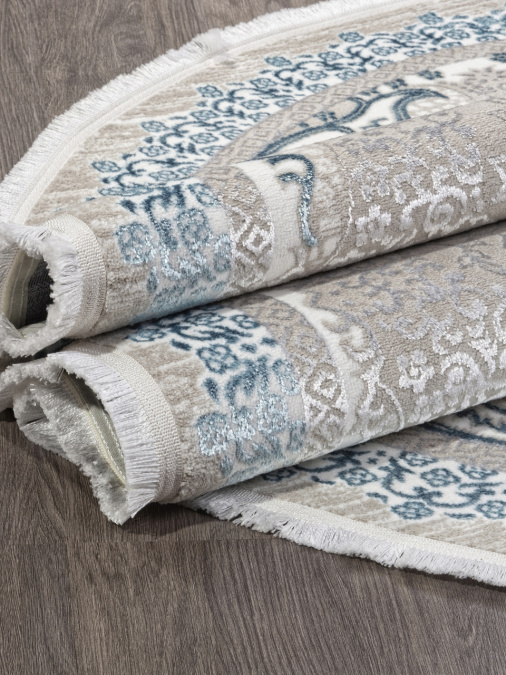 Ковер ALFANI Q010A BLUE FDY / CREAM SHRINK