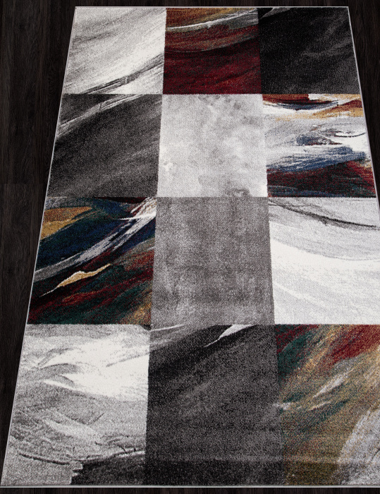 Ковер LONDON D819 gray-red