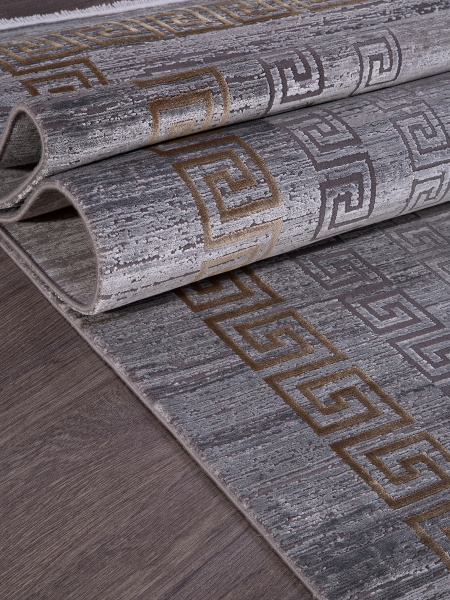 Ковер CABINET Y5315F GREY / D.GREY