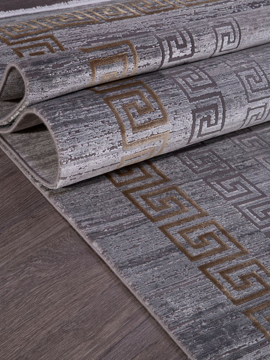 Ковер CABINET Y5315F GREY / D.GREY