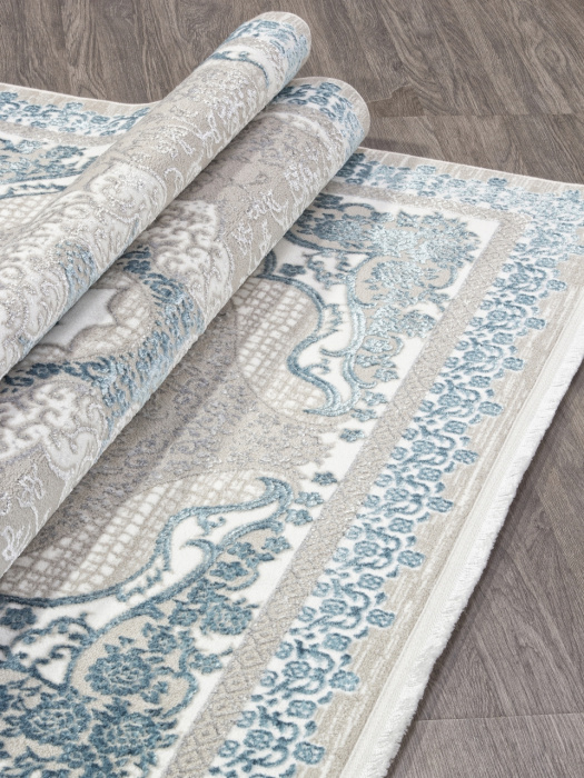 Ковер ALFANI Q010A BLUE FDY / CREAM SHRINK