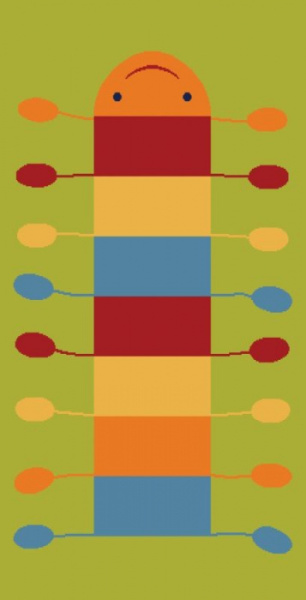 Ковер Funky Millipede lime