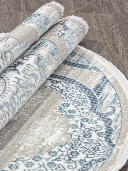 Ковер ALFANI Q018A BLUE FDY / CREAM SHRINK