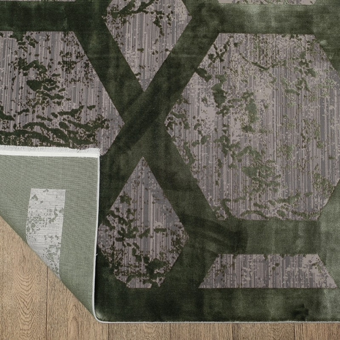 Ковер Olimpos M570S SH_GRAY / D_GREEN