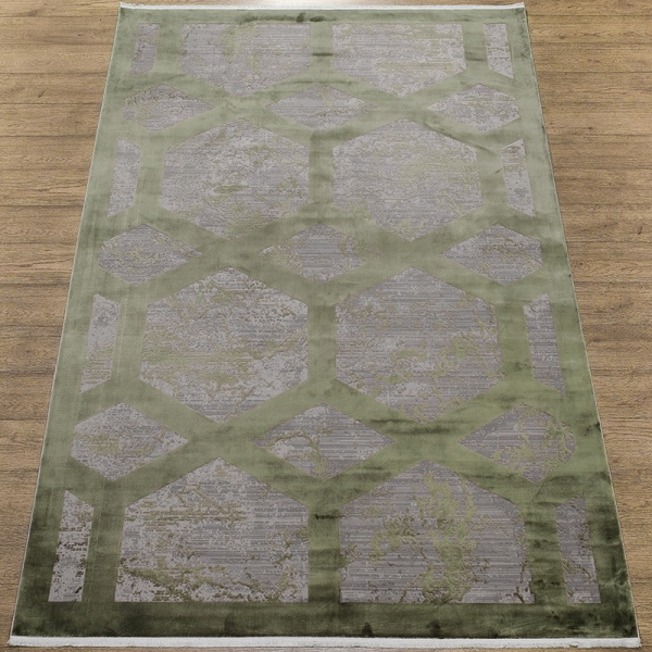 Ковер Olimpos M570S SH_GRAY / D_GREEN