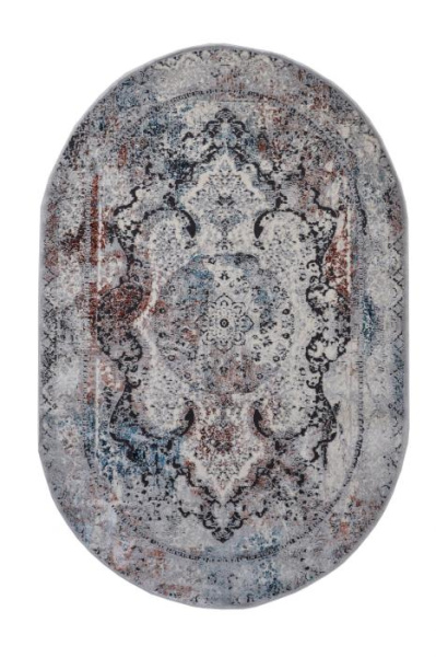 Ковер Harmony Овал 9648A L.Grey/L.Grey