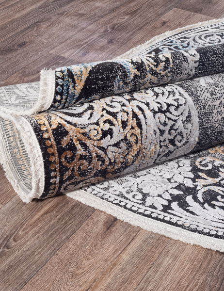 Ковер ERVA 18131 GRAY / BLACK