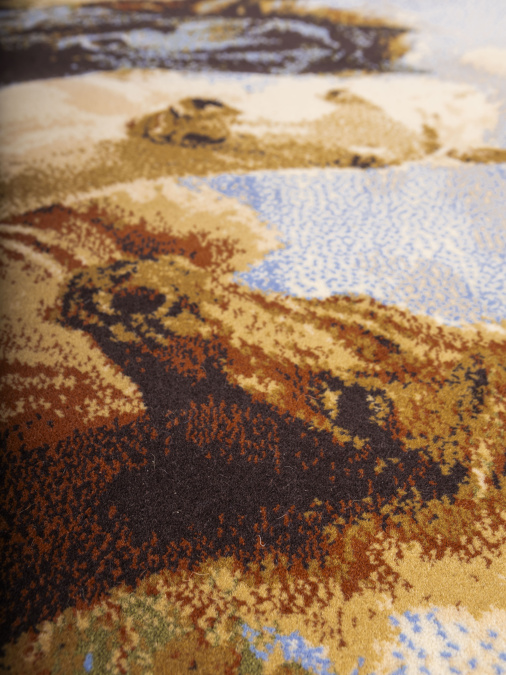 Ковер Hunnu  сувенирный 6S910 82 бегущие лошади