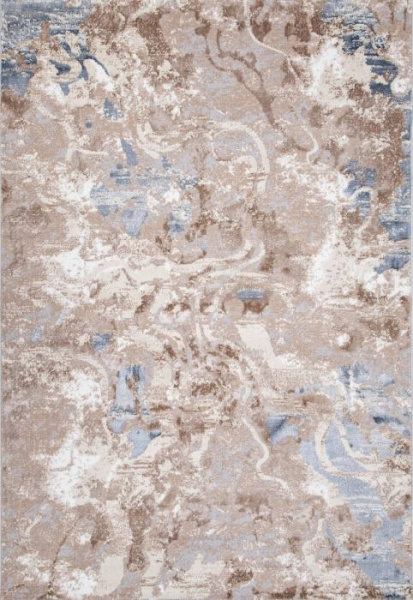 Ковер PERU D070B CREAM SHIRINK / BLUE FDY