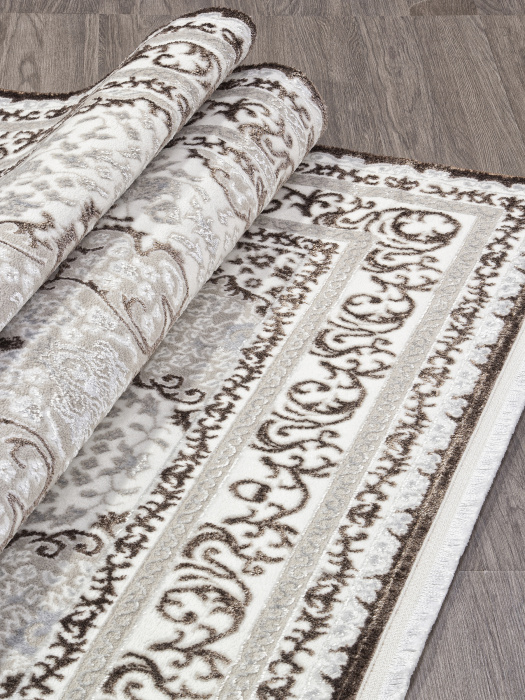 Ковер ALFANI Q011A BROWN FDY/CREAM SHRINK