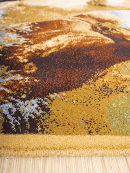 Ковер Hunnu  сувенирный 6S910 82 бегущие лошади