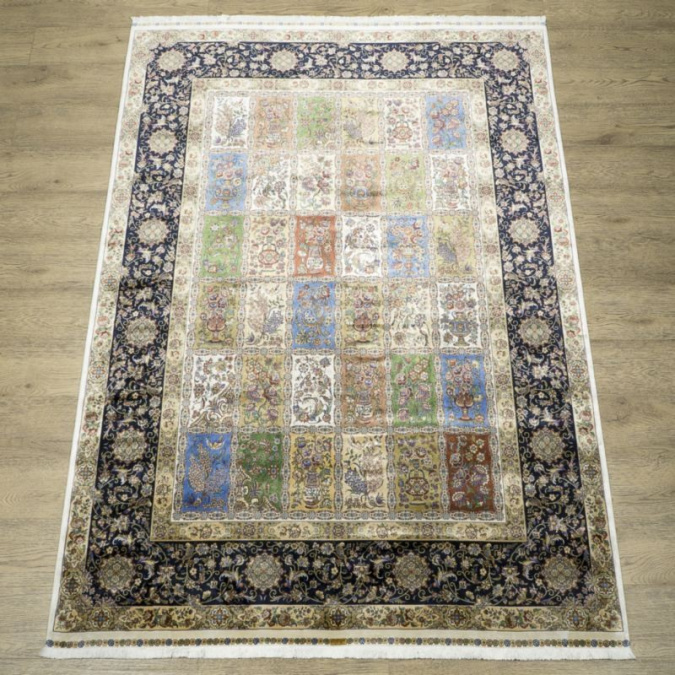 Ковер Qum 2017N CREAM / NAVY