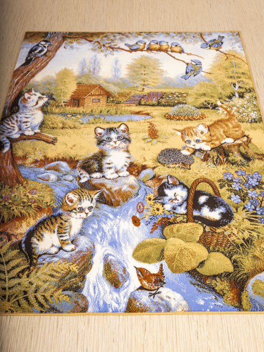 Ковер Hunnu  сувенирный new 6S860 82 котята