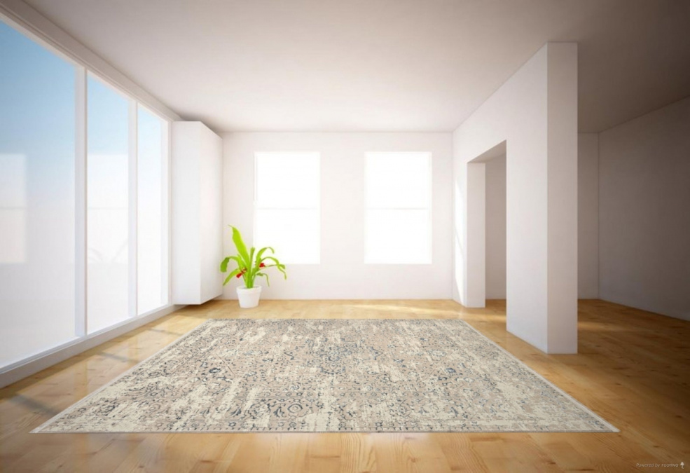 Ковер MIKONOS F584AH CREAM / D.BLUE