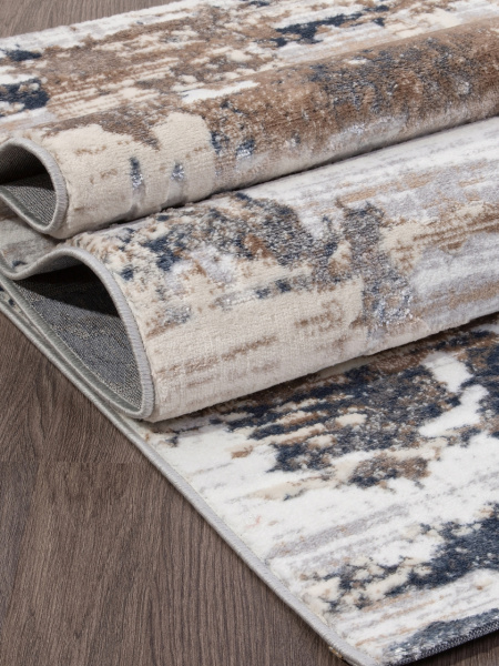 Ковер PERU D062A CREAM SHIRINK / BLUE FDY