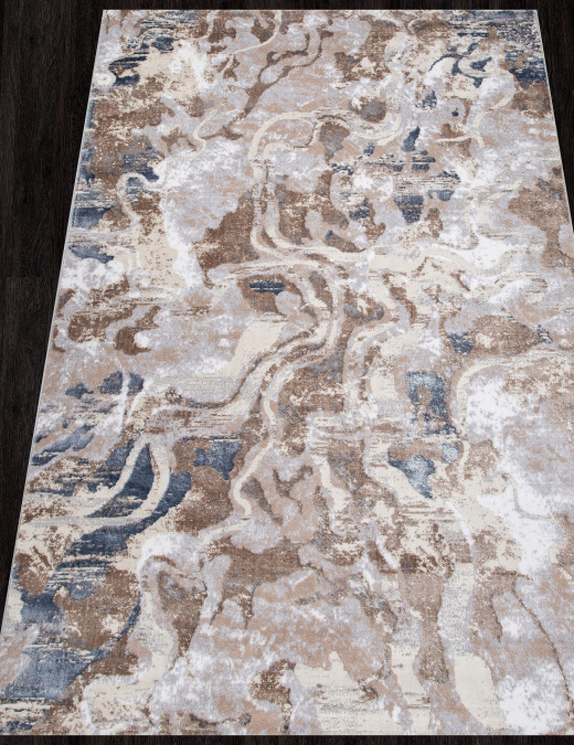 Ковер PERU D070A CREAM SHIRINK / BLUE FDY