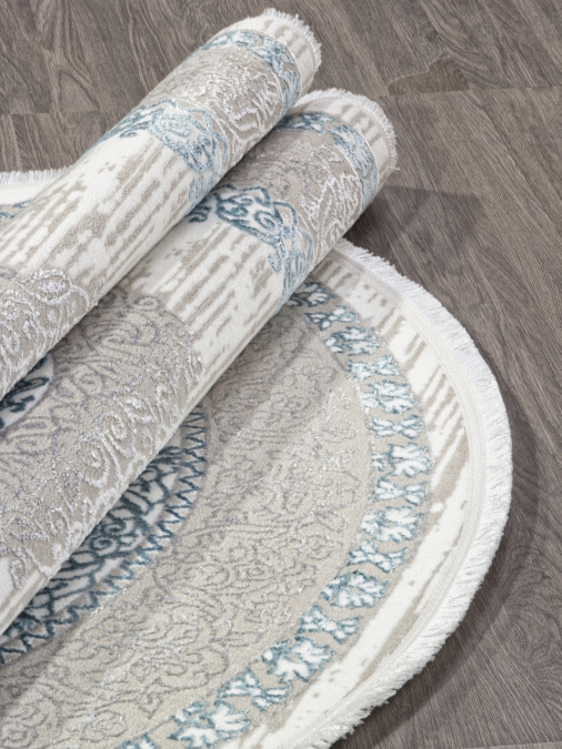 Ковер ALFANI Q012A BLUE FDY / CREAM SHRINK