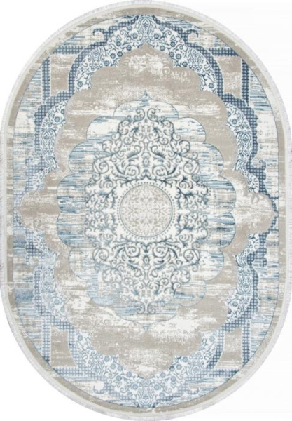 Ковер ALFANI Q018A BLUE FDY / CREAM SHRINK