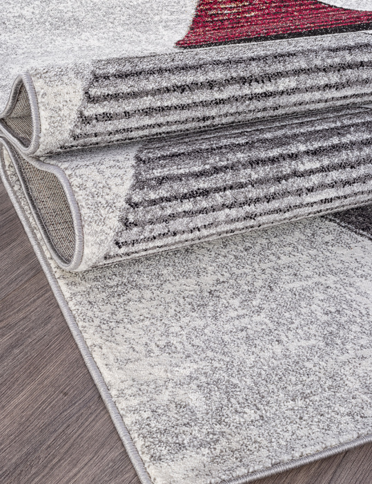 Ковер LONDON D810 gray-red
