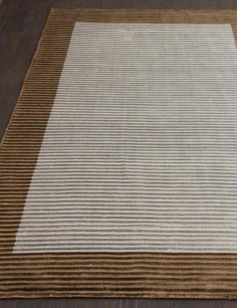 Ковер BORDER BANANA SILK LOOP&CUT HL 724 BROWN-SILVER
