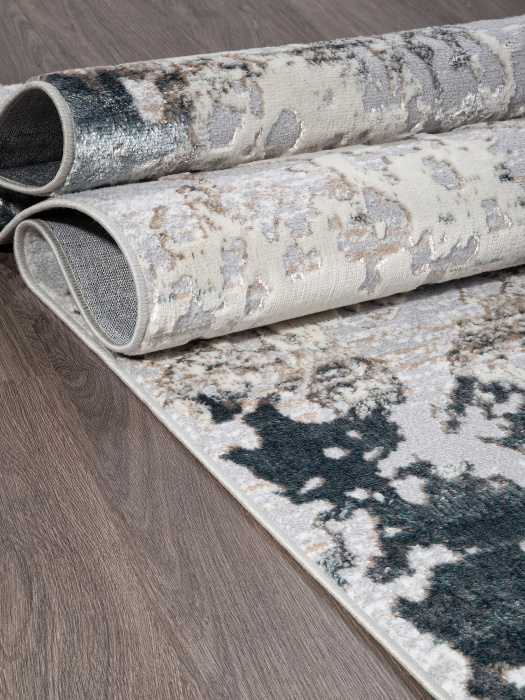 Ковер PERU C060A D.GREY SHIRINK / BLUE FDY