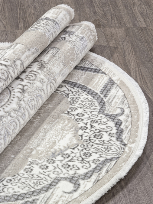 Ковер ALFANI Q018A GREY FDY / CREAM SHRINK