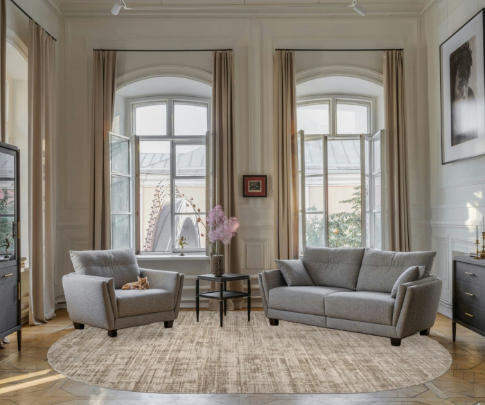 Ковер AFINA F415AE BEIGE / L.BROWN