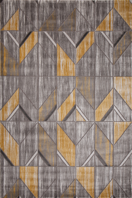 Ковер TEMPO 0131QA YELLOW / L.GREY