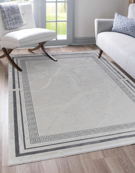 Ковер Leonidas B0740A White-Grey