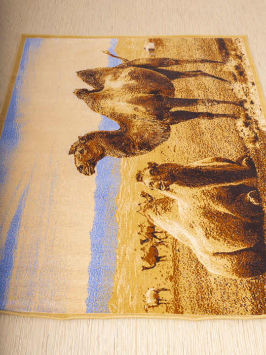 Ковер Hunnu  сувенирный 6S873 82 верблюды