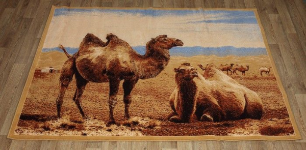 Ковер Hunnu  сувенирный 6S873 82 верблюды