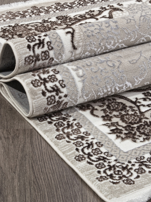 Ковер ALFANI Q010A BROWN FDY/CREAM SHRINK