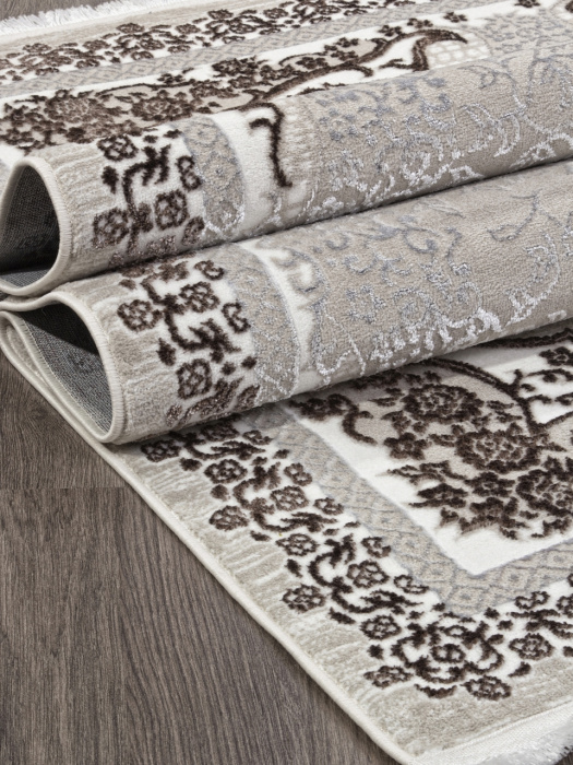 Ковер ALFANI Q010A BROWN FDY/CREAM SHRINK