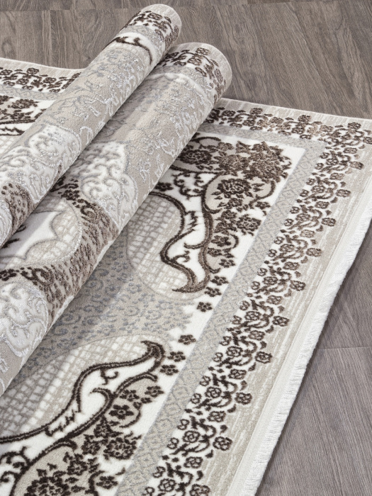 Ковер ALFANI Q010A BROWN FDY/CREAM SHRINK