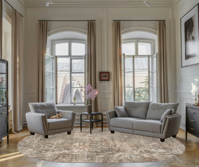 Ковер AFINA F445AF BROWN / CREAM