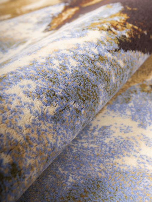 Ковер Hunnu  сувенирный 6S910 82 бегущие лошади