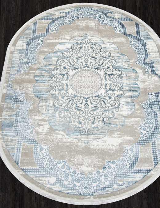 Ковер ALFANI Q018A BLUE FDY / CREAM SHRINK