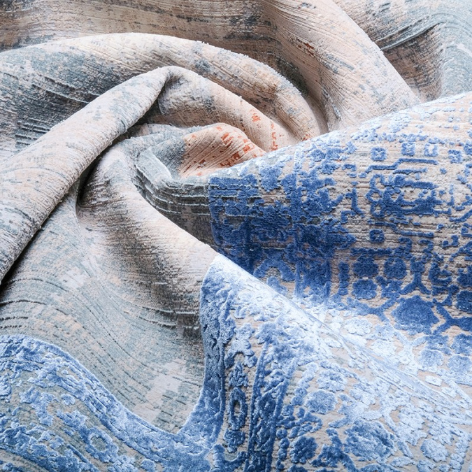 Ковер Art Deco 3035A CREAM2 / BLUE2