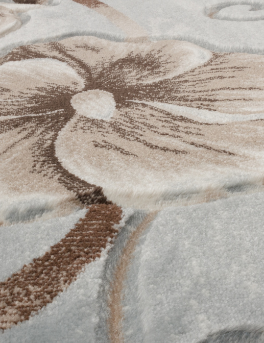 Ковер MEGA CARVING 1059 L.BLUE-BROWN