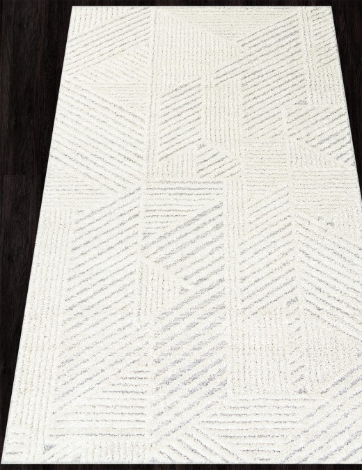 Ковер TUNIS 6801A WHITE / L.GRAY