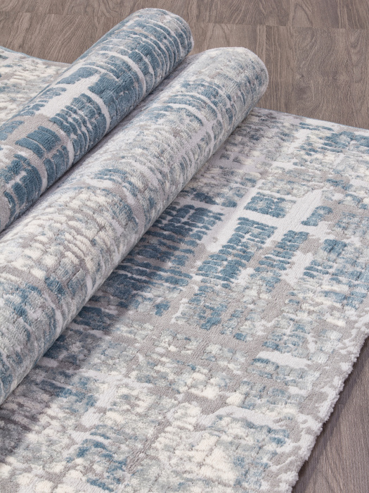 Ковер Valentino V128A D.GREY SHRINK / L.BLUE HEATSET