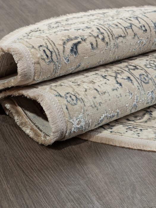 Ковер MIKONOS F584AH CREAM / D.BLUE