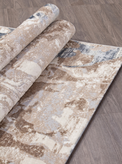 Ковер PERU D070B CREAM SHIRINK / BLUE FDY