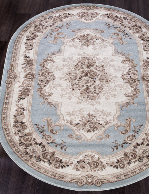 Ковер VALENCIA DELUXE 4015 L.BLUE-BROWN